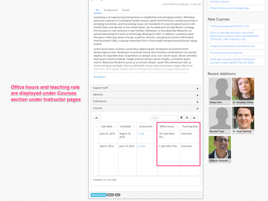 Campus Directory Pro WordPress plugin allows multiple instructors to be assigned to the same course with different roles Campus Directory Pro WordPress plugin allows multiple instructors to be assigned to the same course with different roles